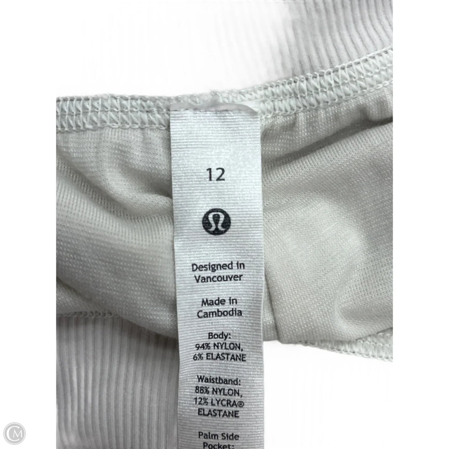 Athletic Shorts By Lululemon In Cream, Size: L