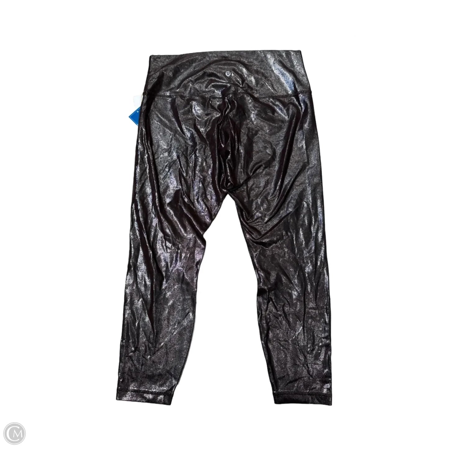 Athletic Leggings By Lululemon In Brown & Silver, Size: L