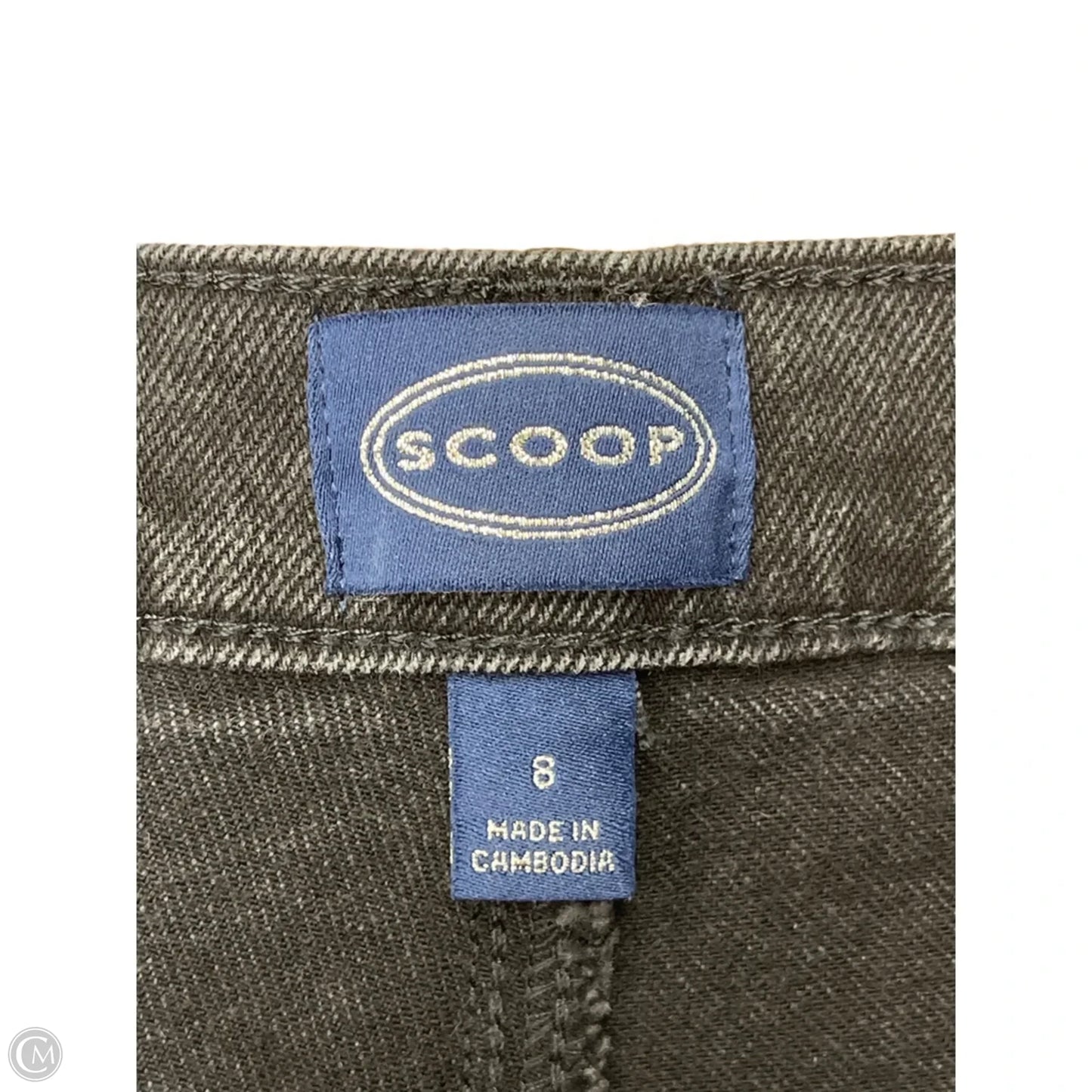 Jeans Straight By Scoop In Black, Size: 8