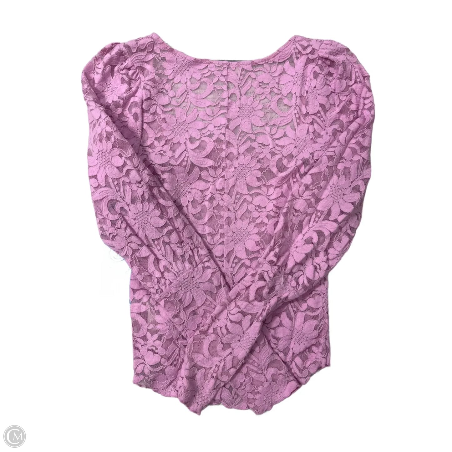 Top Long Sleeve By Free People In Pink, Size: M