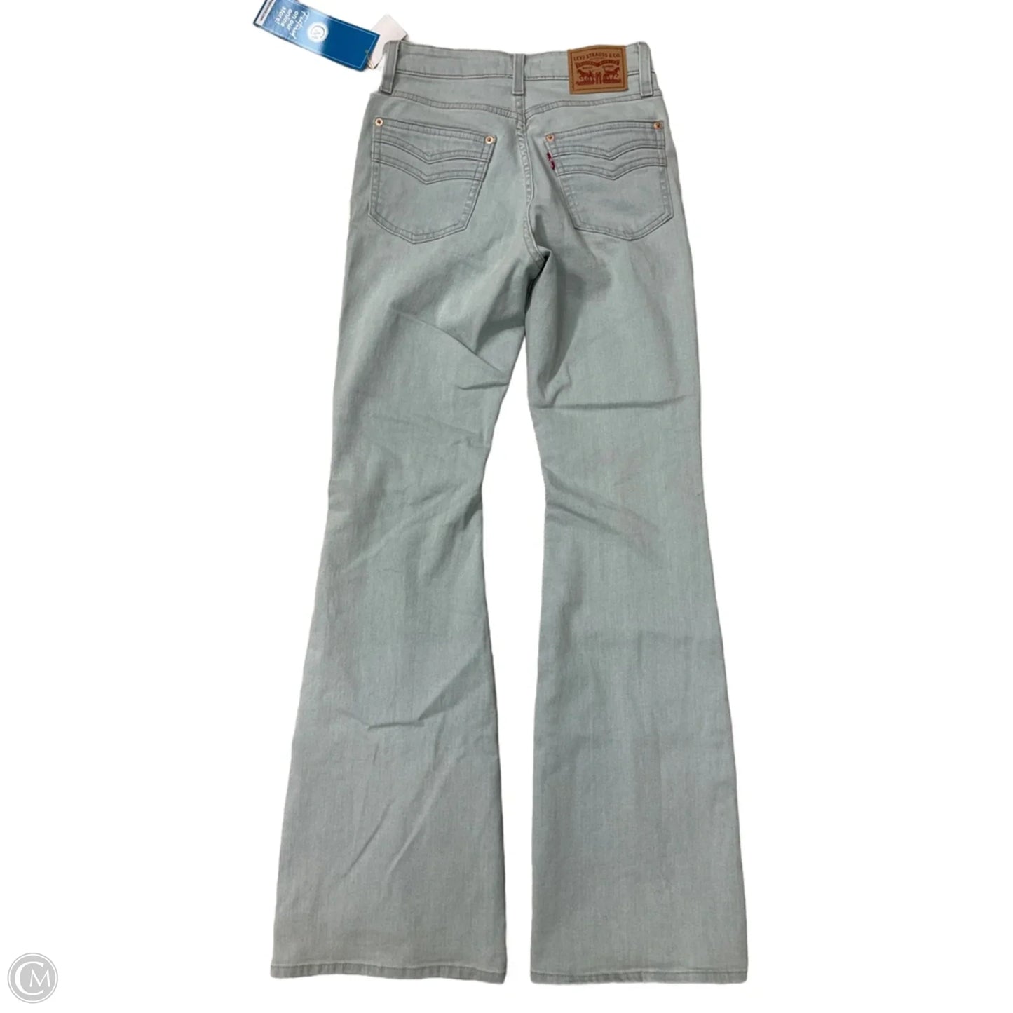 Jeans Flared By Levis In Blue Denim, Size: 4