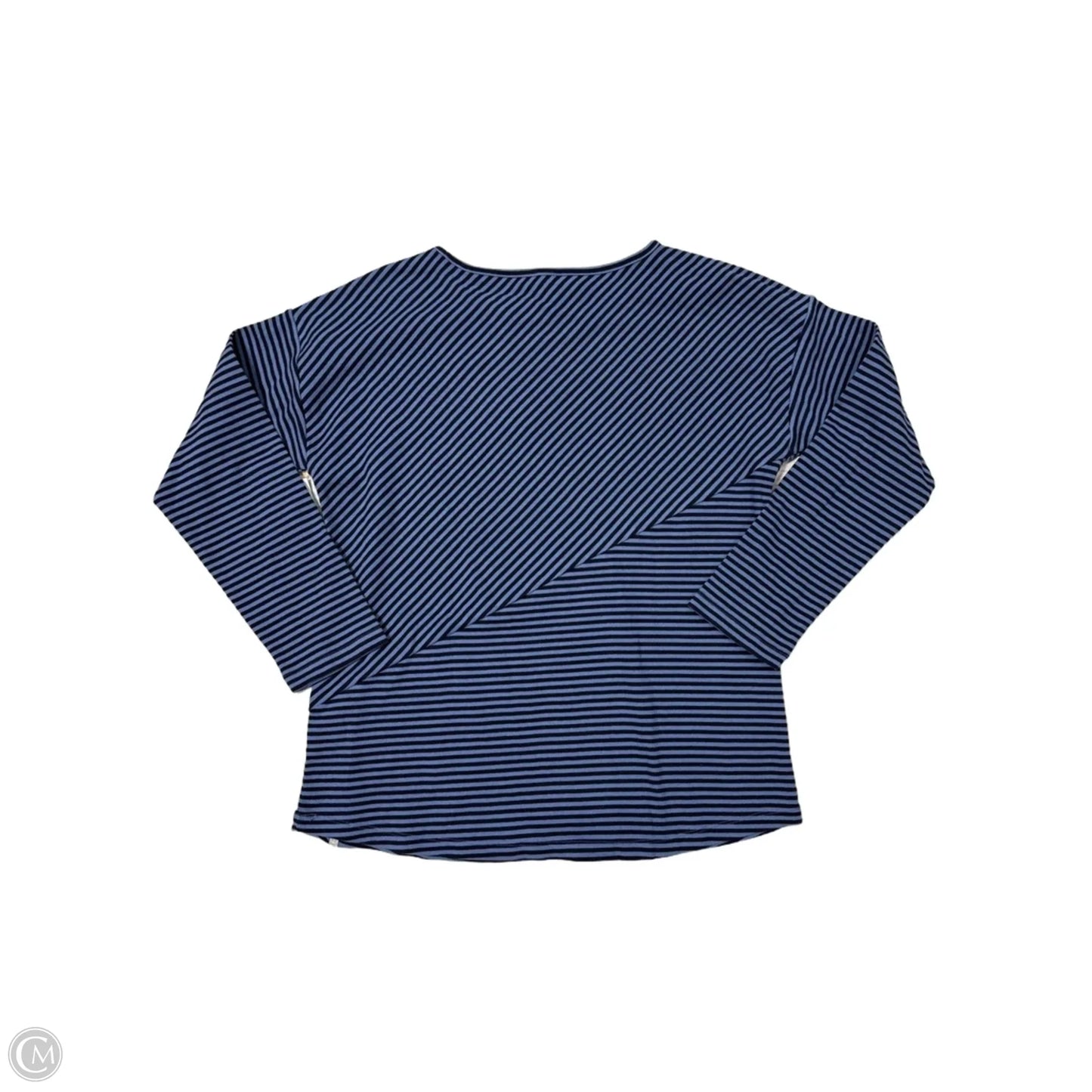 Top Long Sleeve By Talbots In Striped Pattern, Size: M