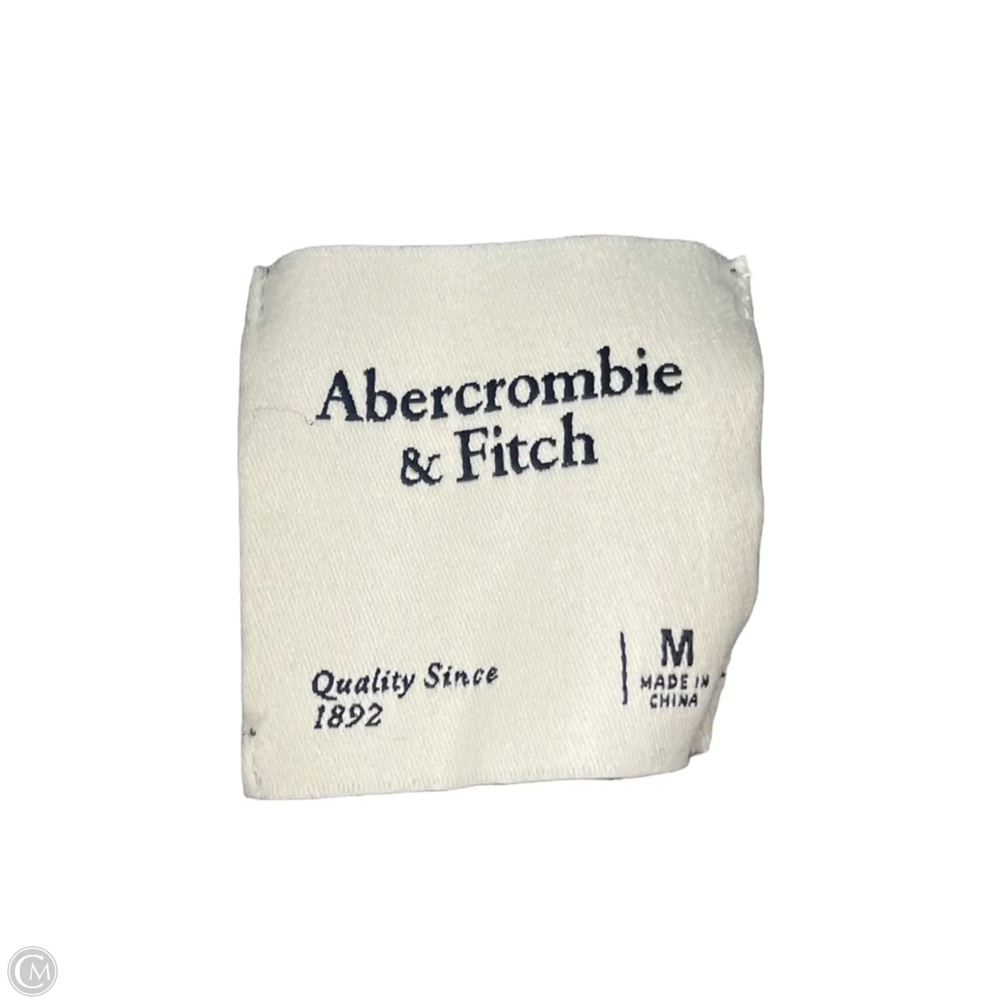 Sweater By Abercrombie And Fitch In Cream & Grey, Size: M