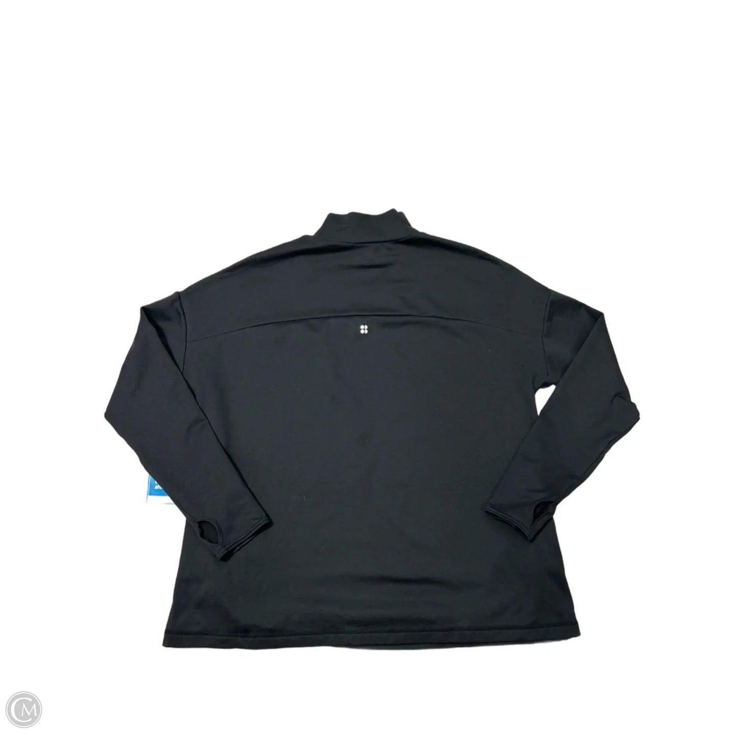 Athletic Top Long Sleeve Collar By Sweaty Betty In Black, Size: S