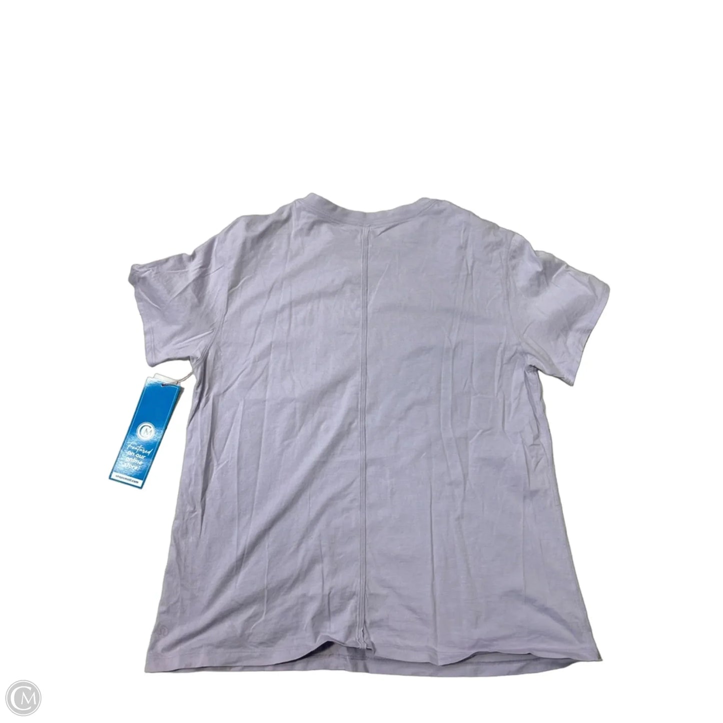 Athletic Top Short Sleeve By Lululemon In Purple, Size: M