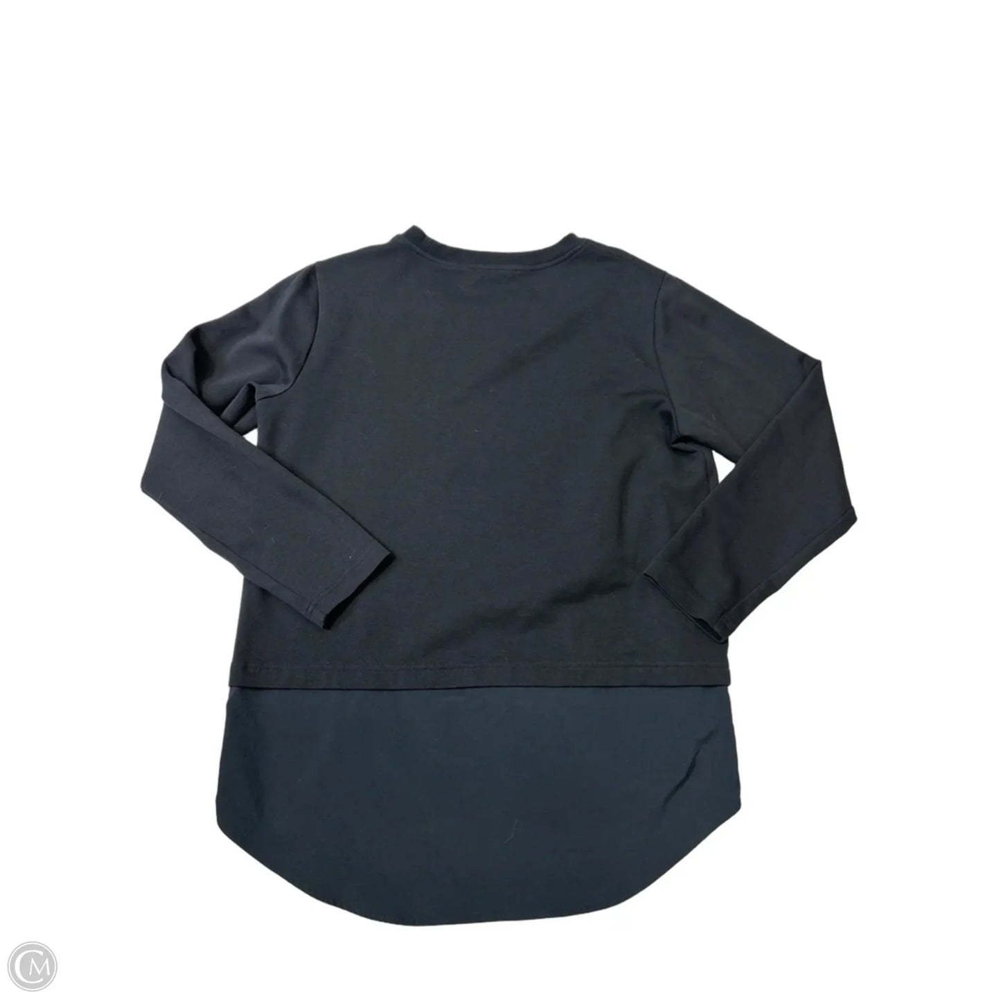 Athletic Top Long Sleeve Crewneck By Athleta In Black, Size: M