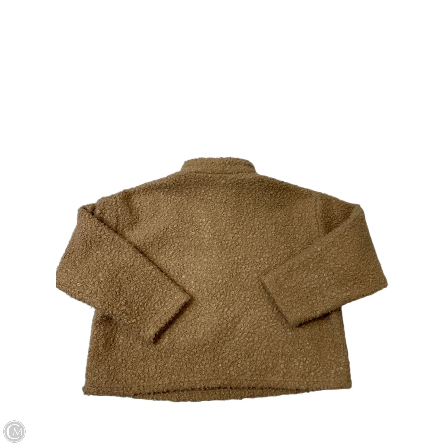 Jacket Faux Fur & Sherpa By Zara In Brown, Size: M