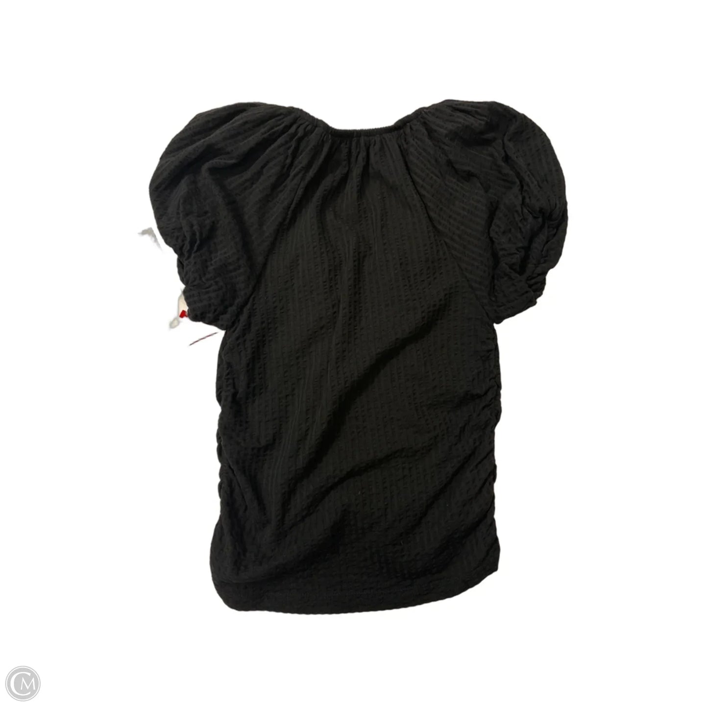 Top Short Sleeve By Loft In Black, Size: Mp