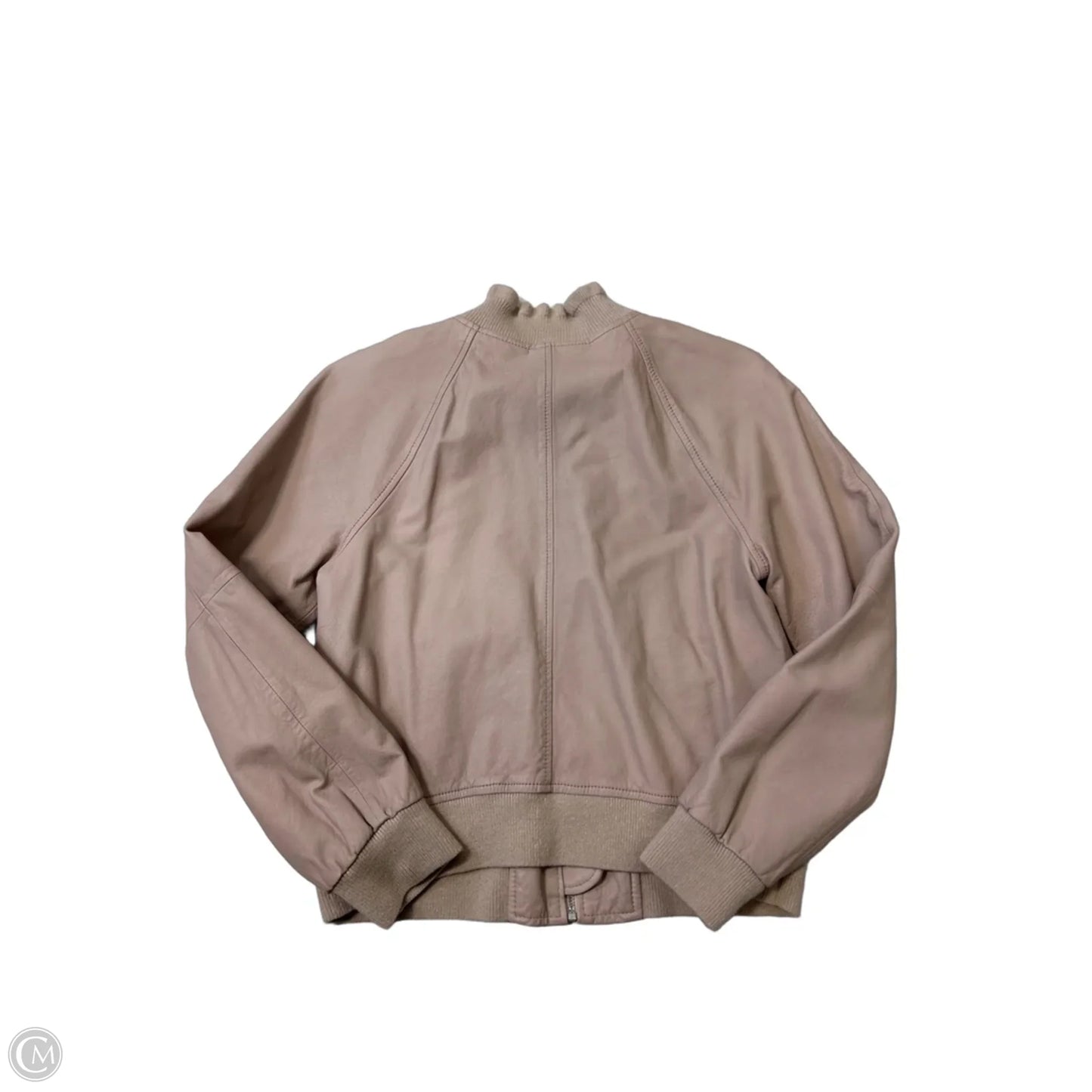 Jacket Leather By Rebecca Taylor In Pink, Size: S