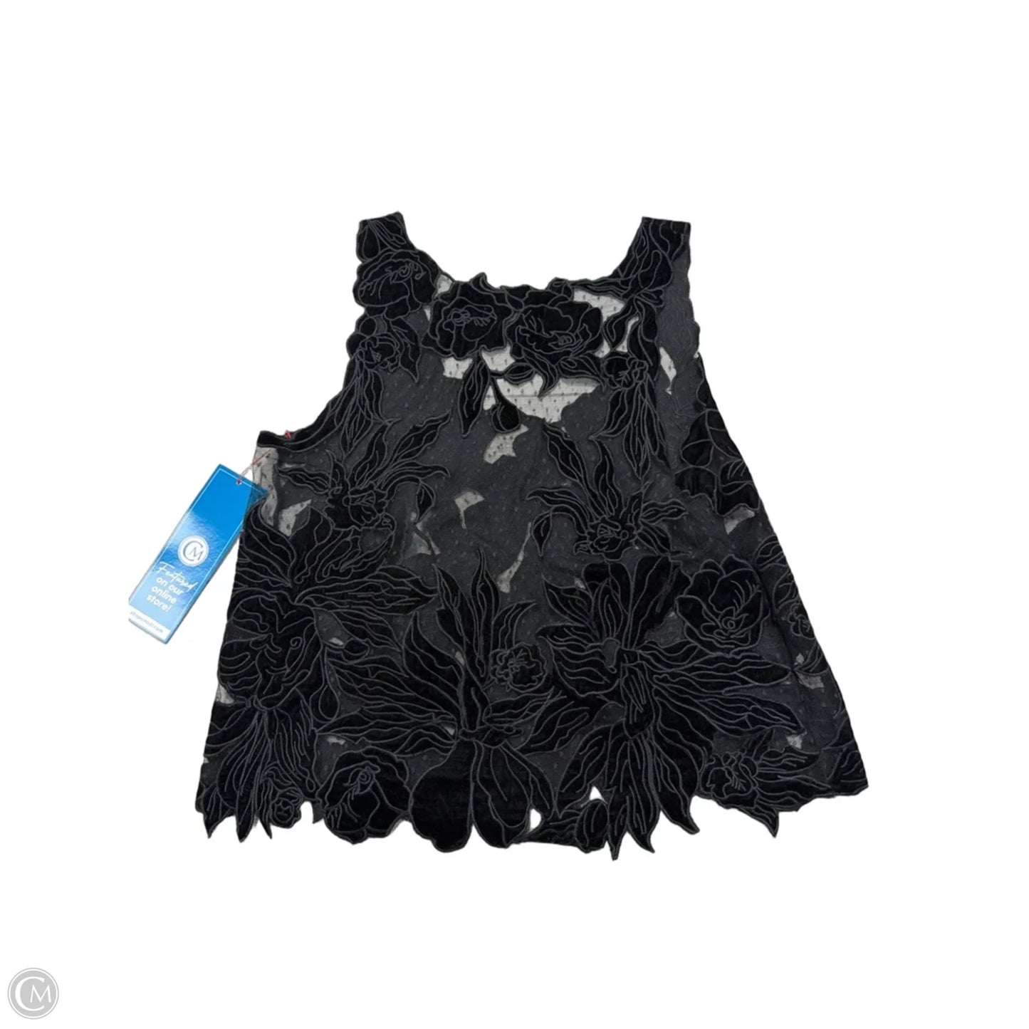 Top Sleeveless By Anthropologie In Black, Size: M