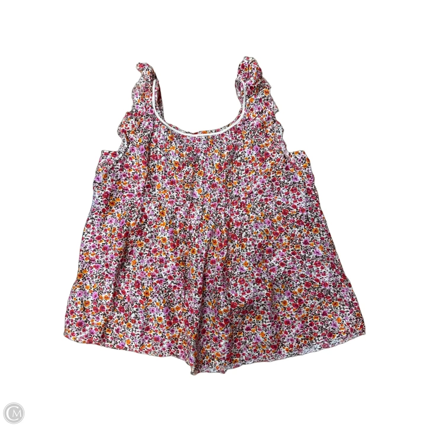 Top Sleeveless By Anthropologie In Floral Print, Size: Xl