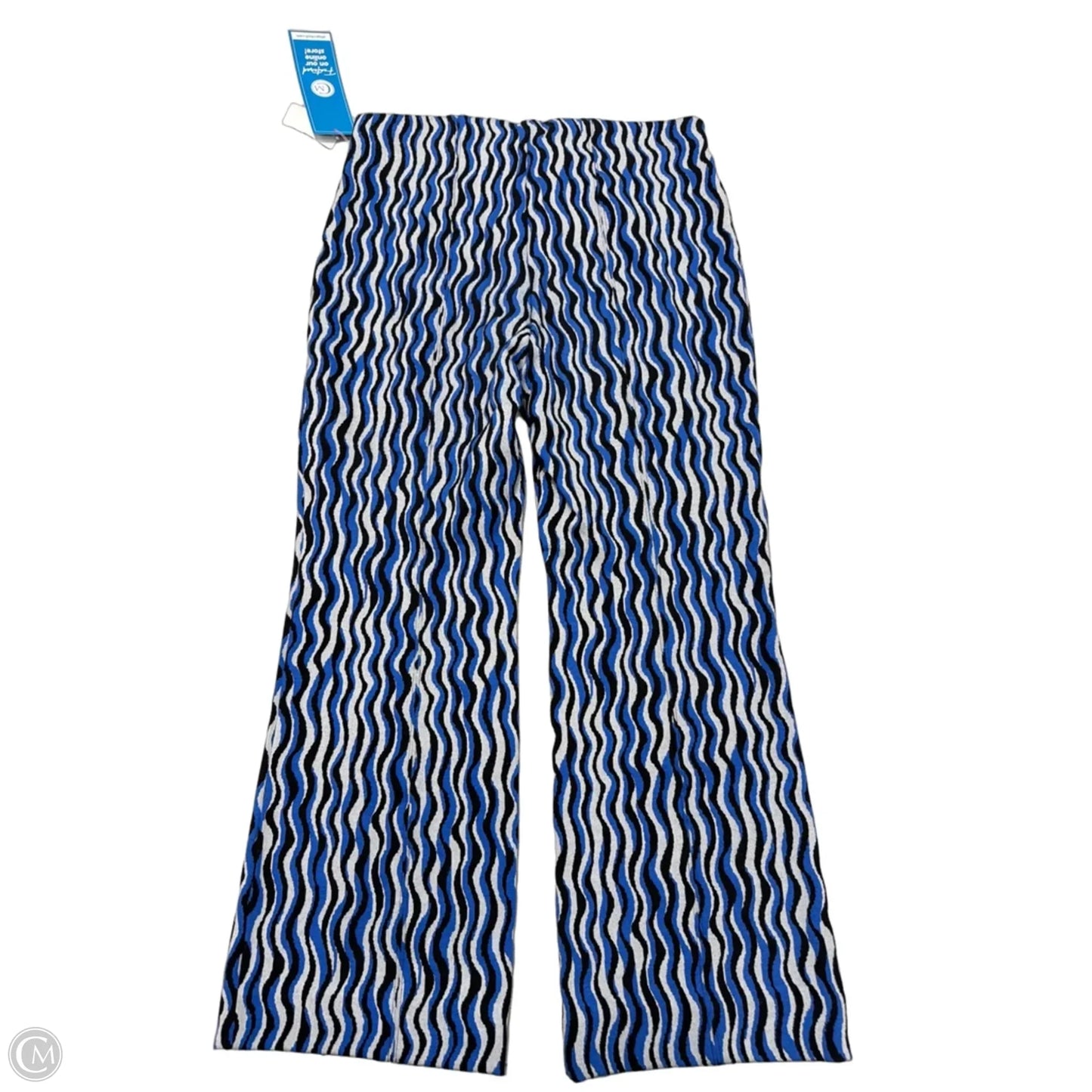 Pants Wide Leg By Maeve In Blue & Grey, Size: M