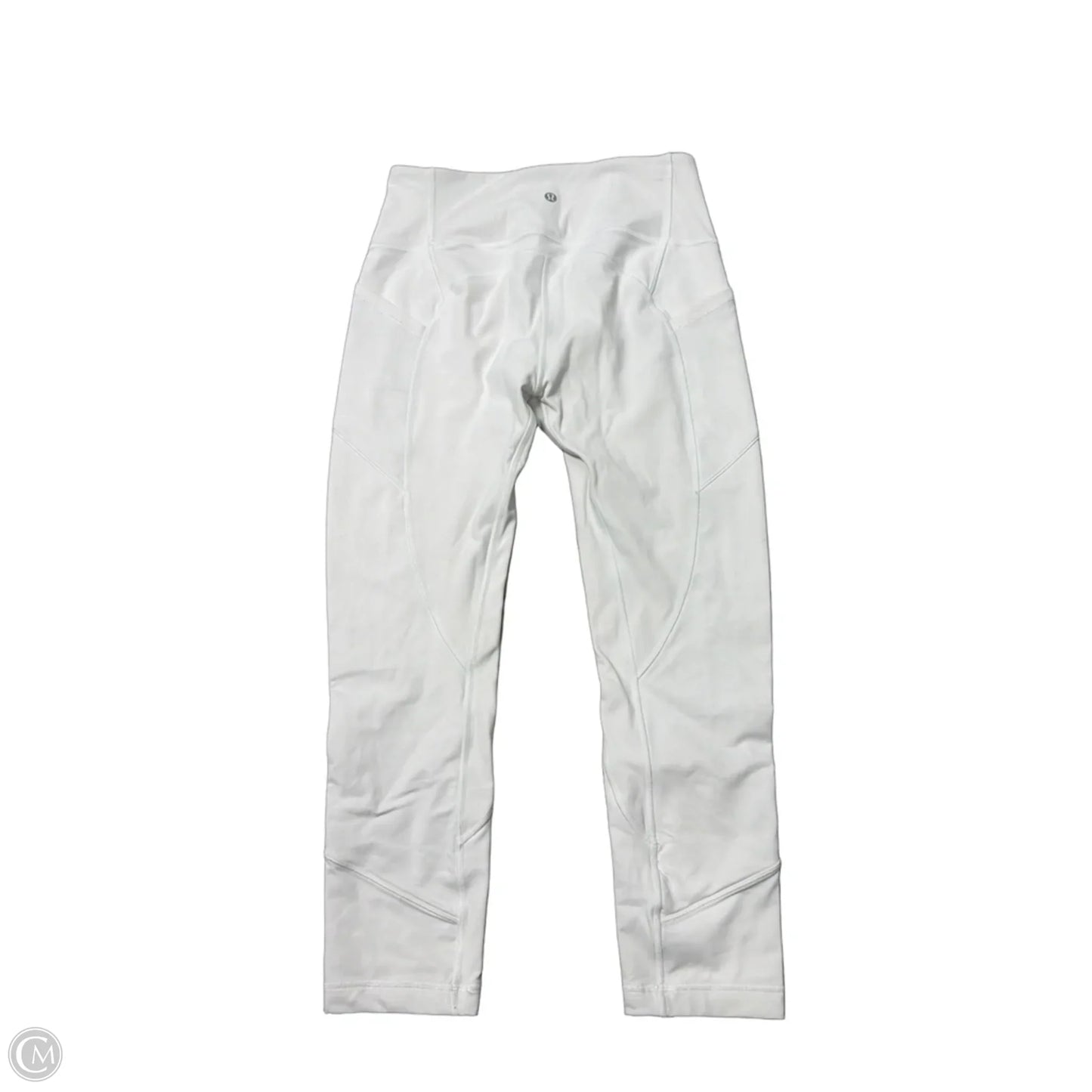 Athletic Leggings Capris By Lululemon In White, Size: M