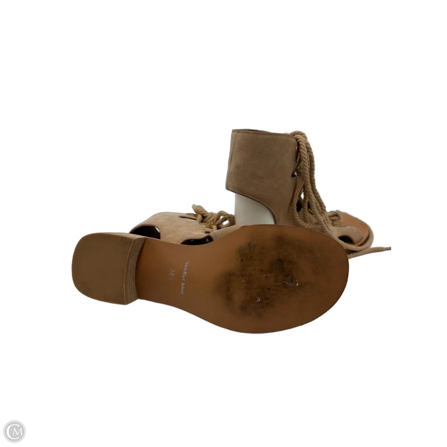 Sandals Designer By See By Chloe In Tan, Size: 8.5 (38.5)