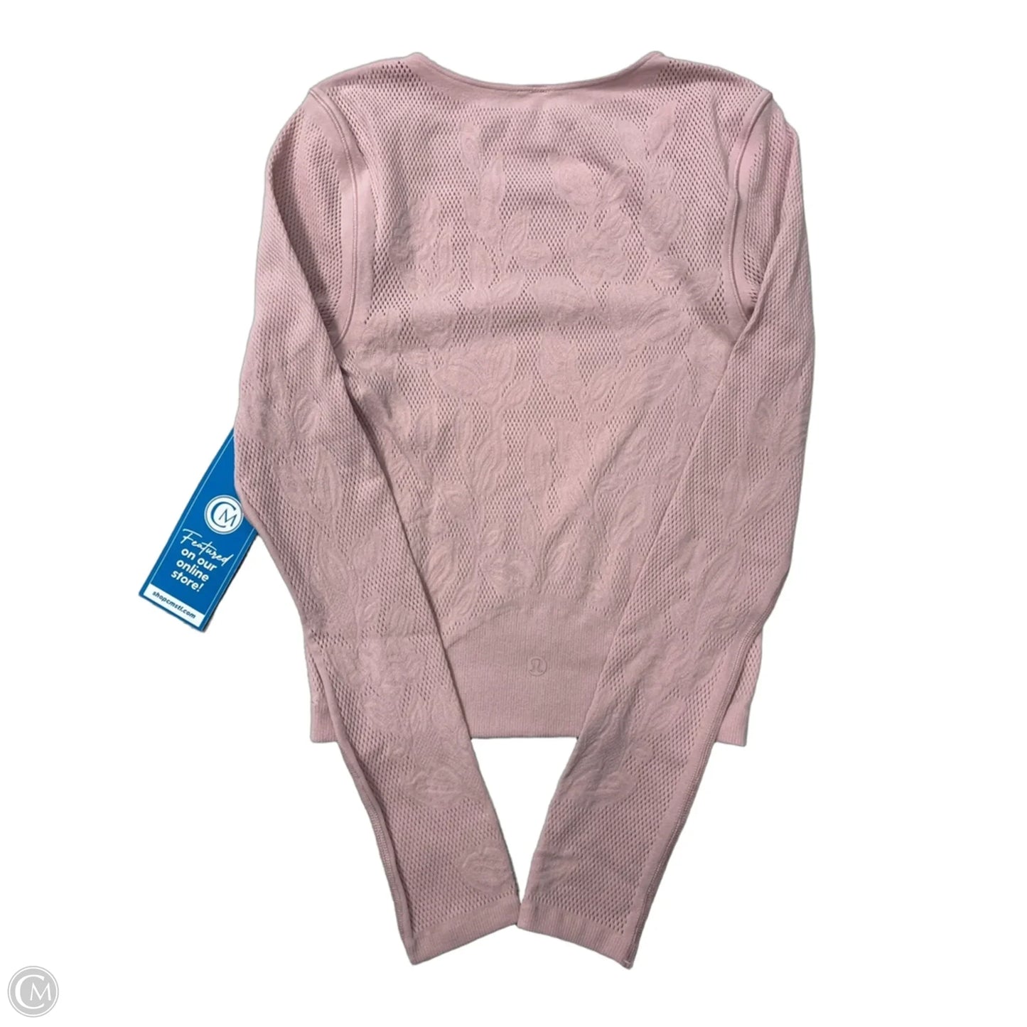 Athletic Top Long Sleeve Crewneck By Lululemon In Pink, Size: Xs
