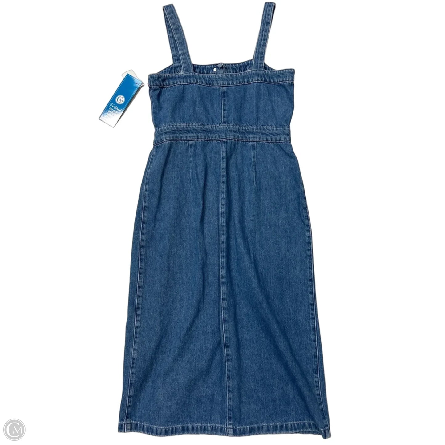 Dress Designer By All Saints In Blue Denim, Size: L