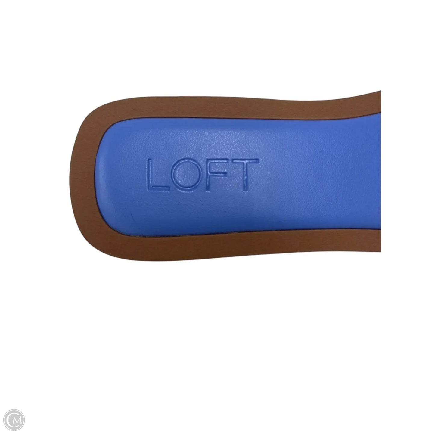 Like New! Sandals Flats By Loft In Blue, Size: 8