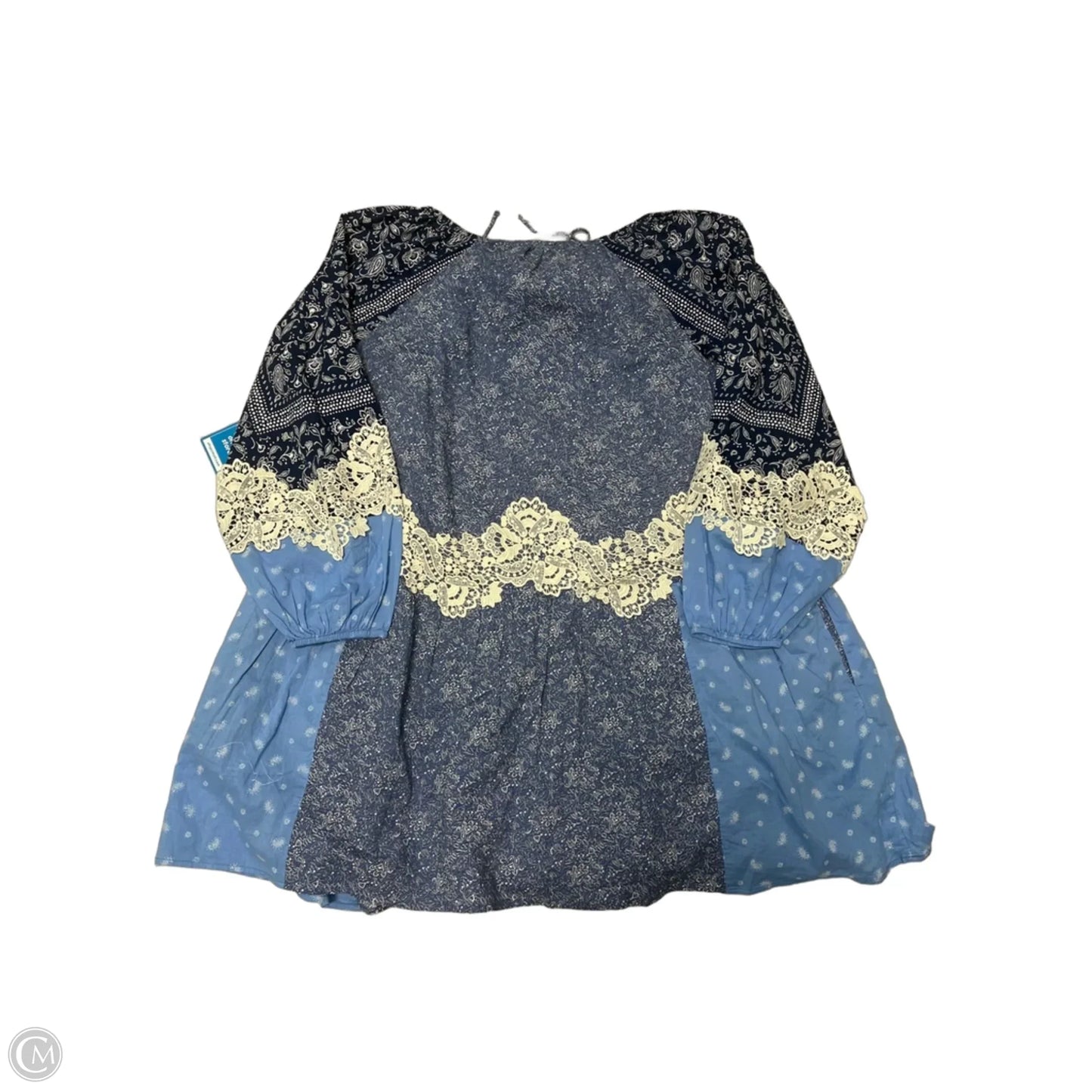 NEW! Dress Casual Short By Loft In Blue & White, Size: M