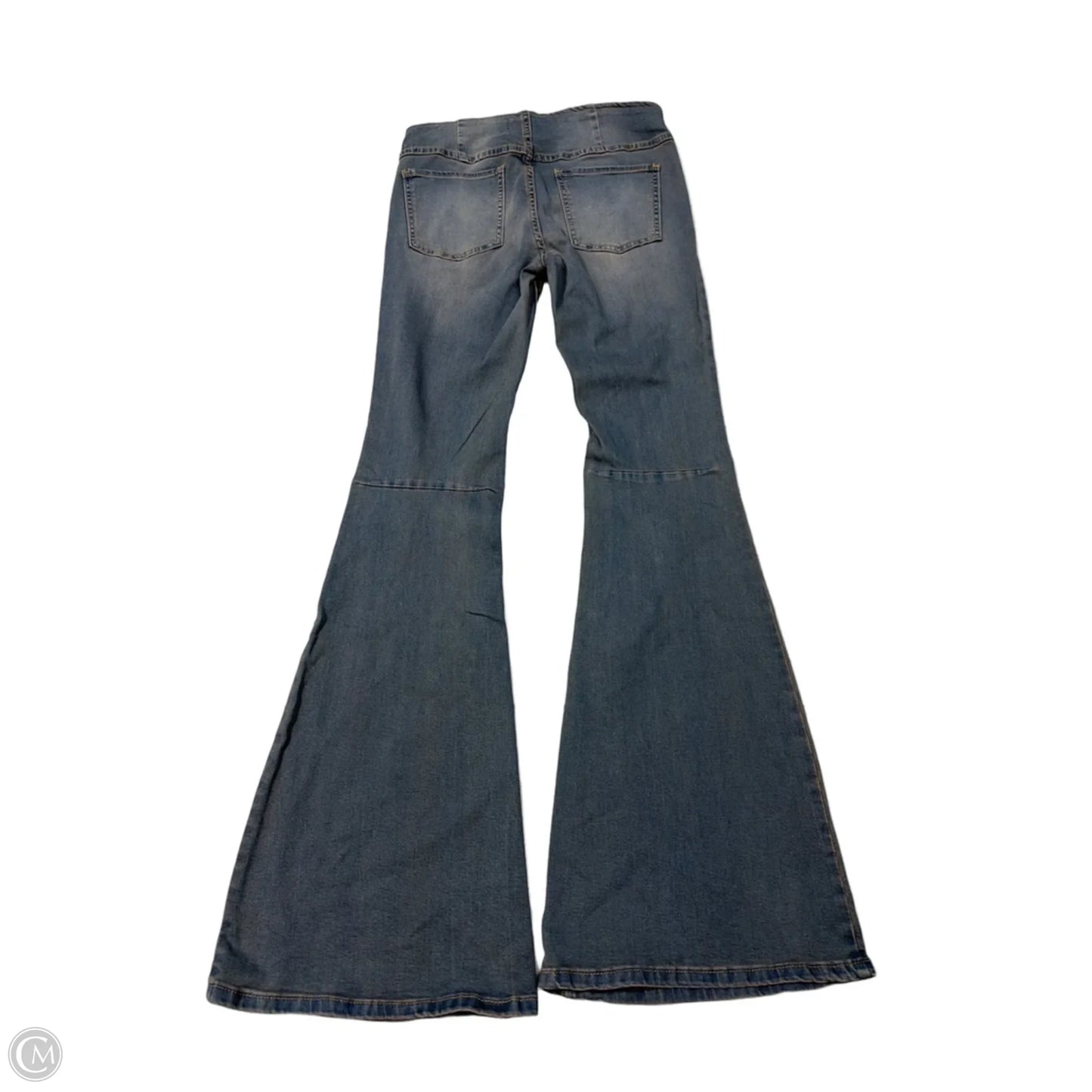 Jeans Flared By Free People In Blue & Brown, Size: 4