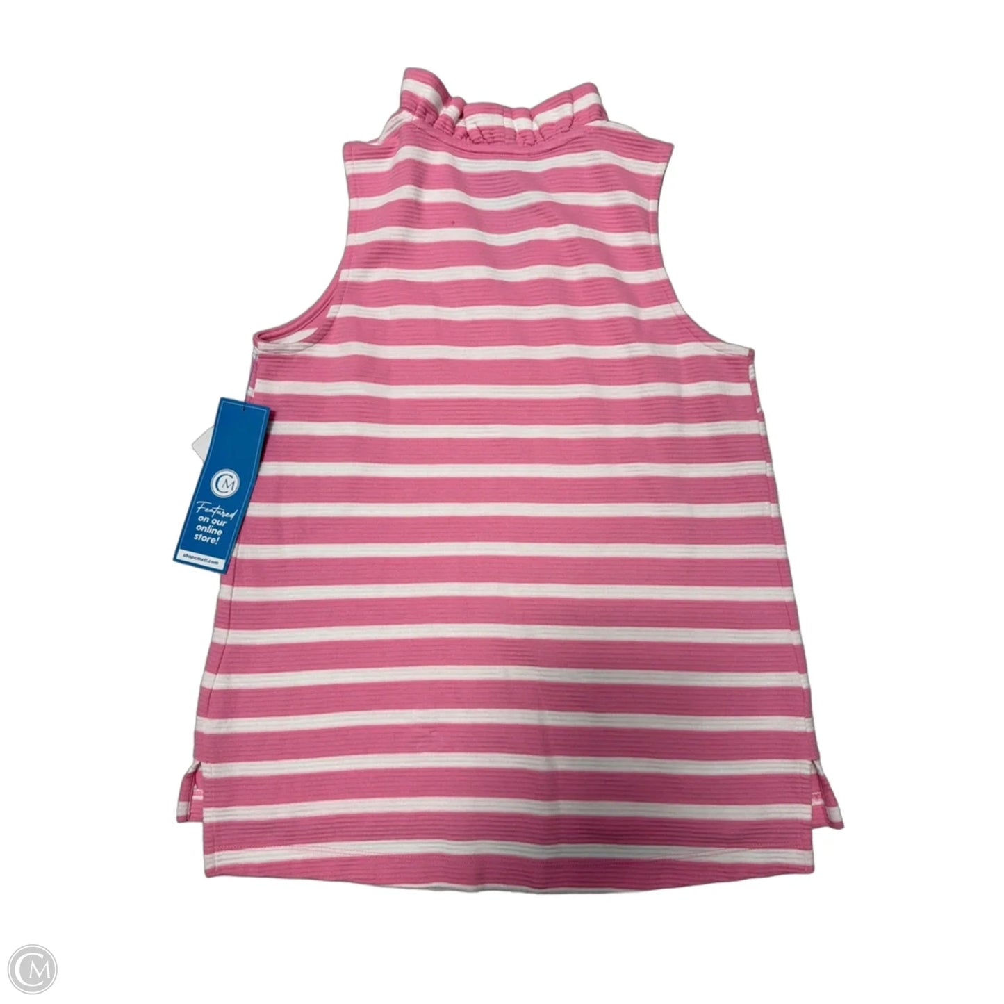 New! Top Sleeveless By Crown And Ivy In Pink & White, Size: M
