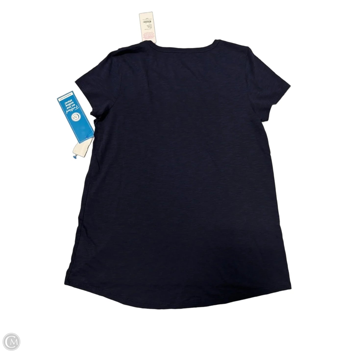 New! Top Short Sleeve Designer By Lilly Pulitzer In Navy, Size: M