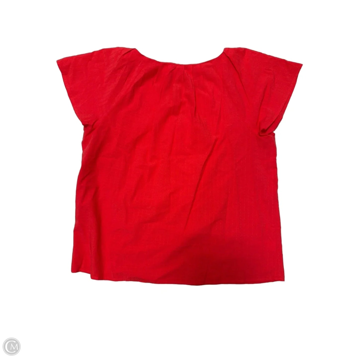 Top Short Sleeve By Ann Taylor In Red, Size: M