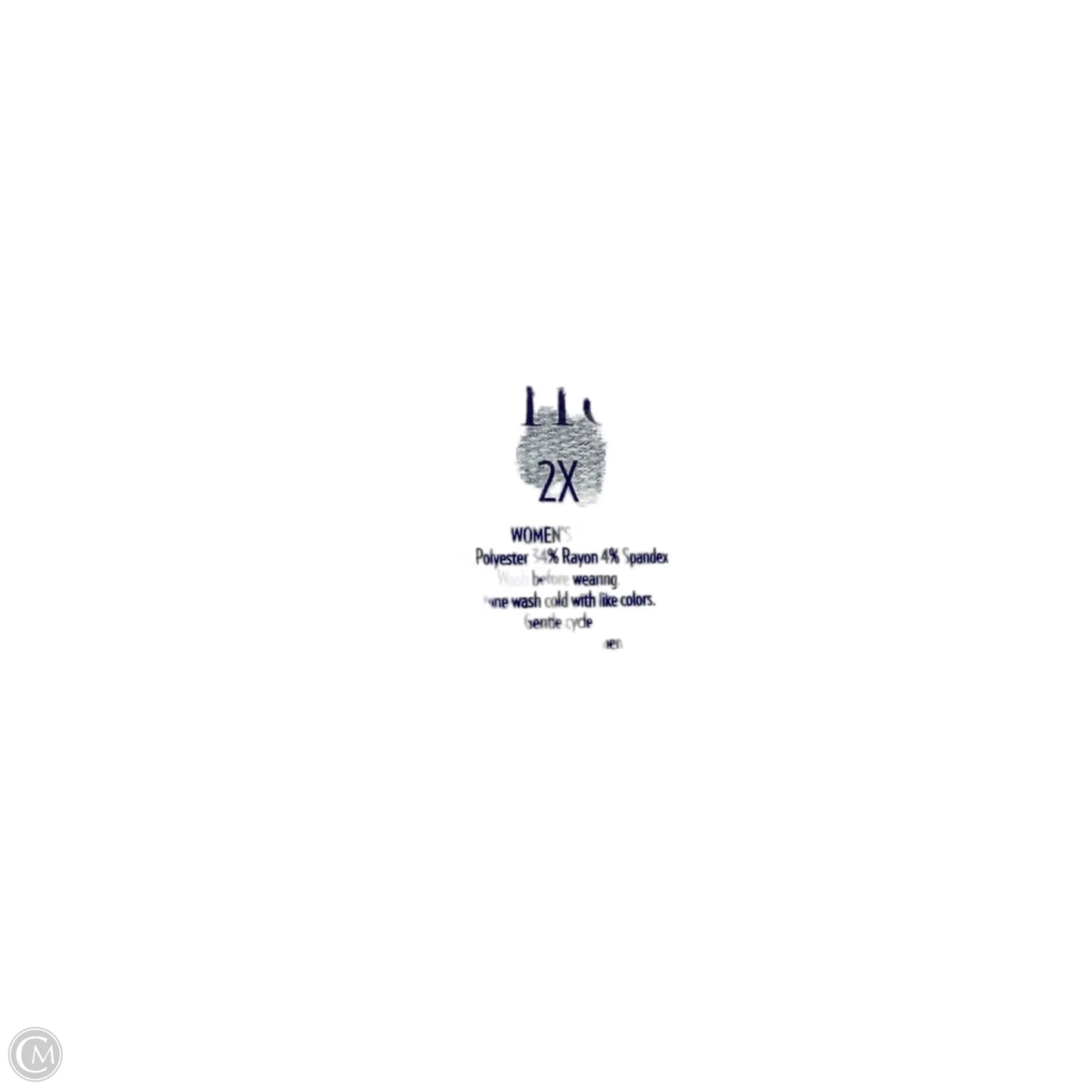 Blouse Long Sleeve By Croft And Barrow In Striped Pattern, Size: 2x