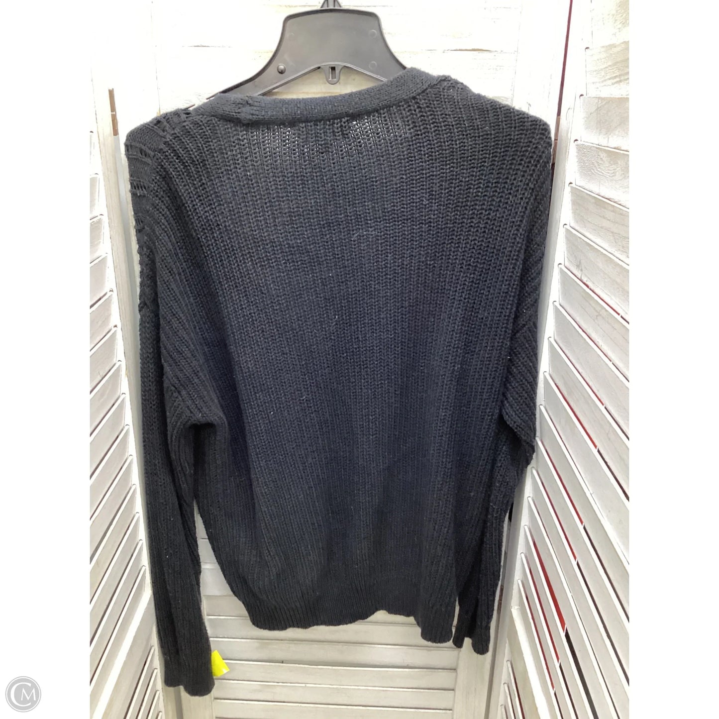 Sweater Cardigan By Cloud Chaser In Black, Size: Xl