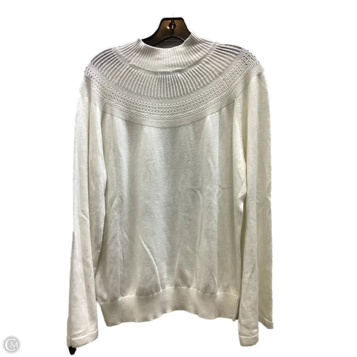 Top Long Sleeve By Liverpool In Ivory, Size: Xl