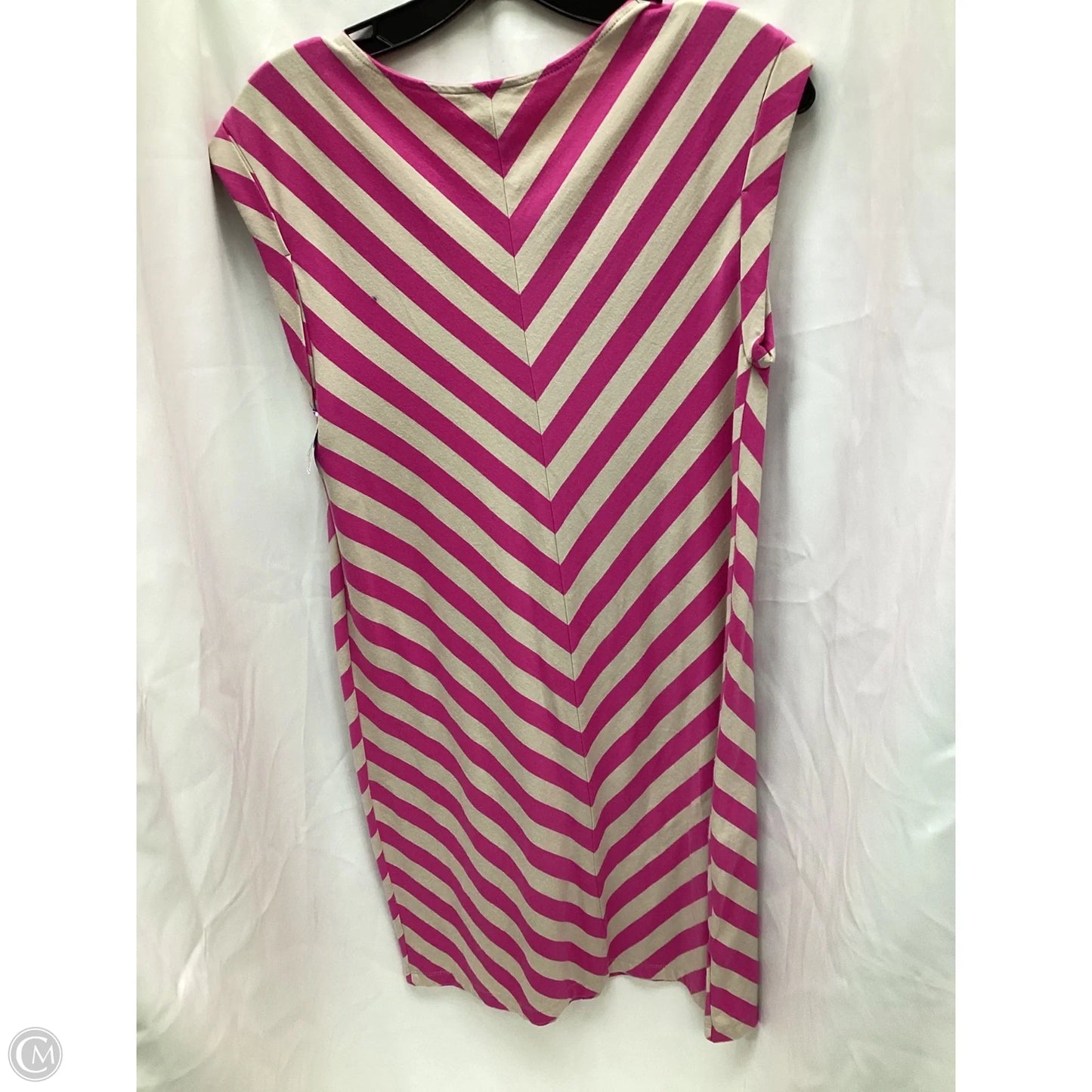 Dress Casual Midi By Loft In Striped Pattern, Size: Xs