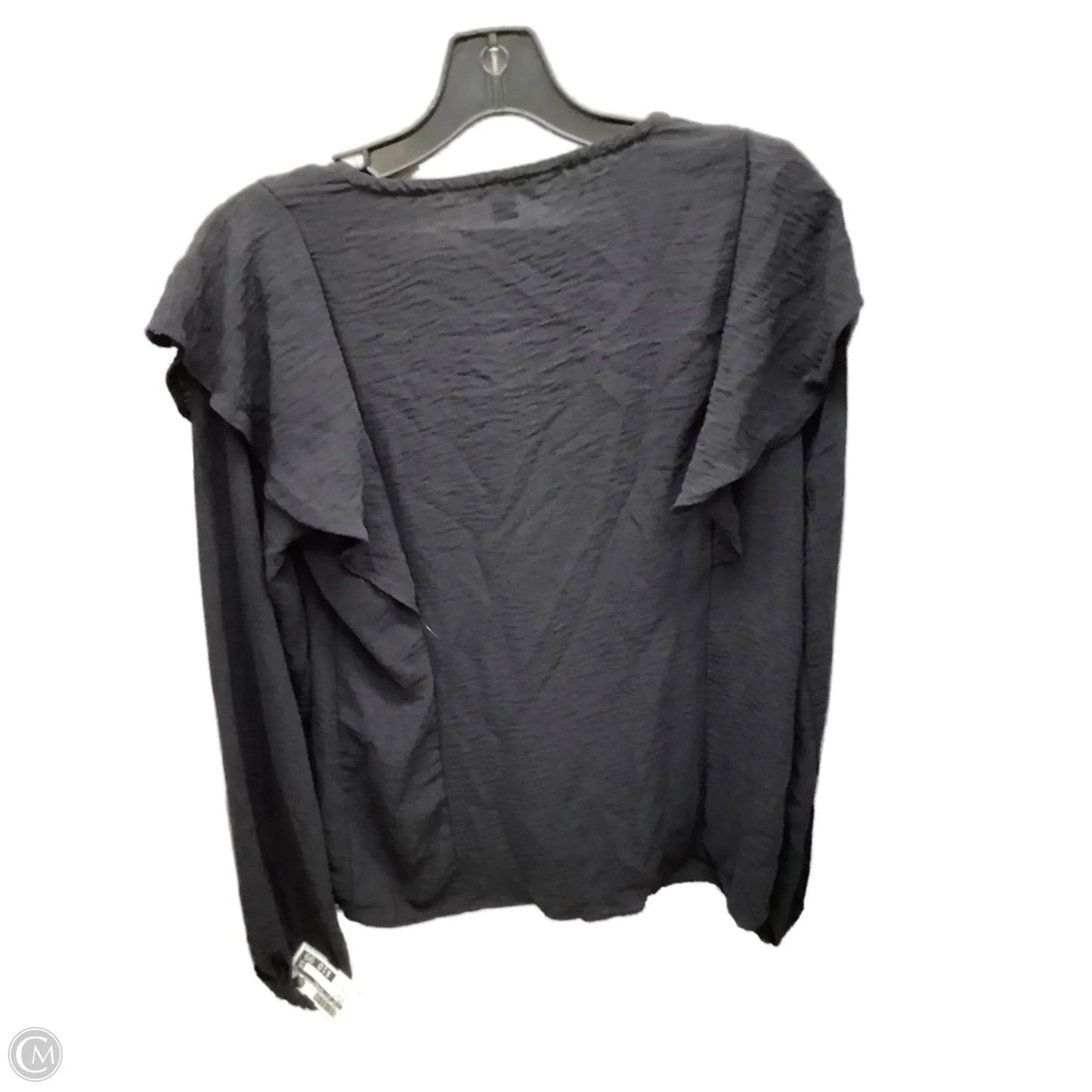 Top Long Sleeve By Nine West Apparel In Black, Size: S