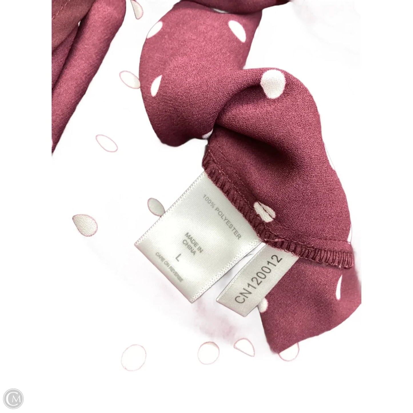 Top Sleeveless By New York And Co In Polkadot Pattern, Size: L