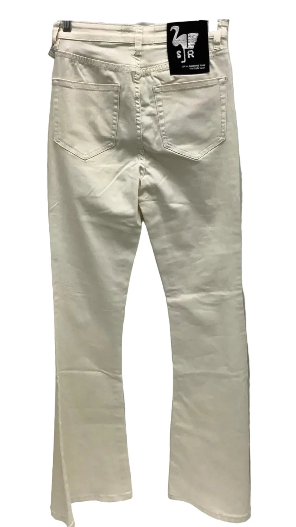 Jeans Flared By Clothes Mentor In Ivory, Size: 4