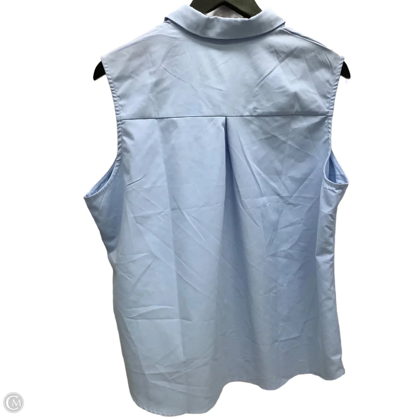 Top Sleeveless By Clothes Mentor In Blue, Size: Xxl
