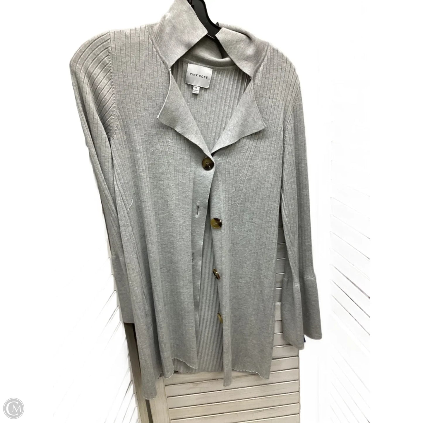 Cardigan By Pink Rose In Grey, Size: M