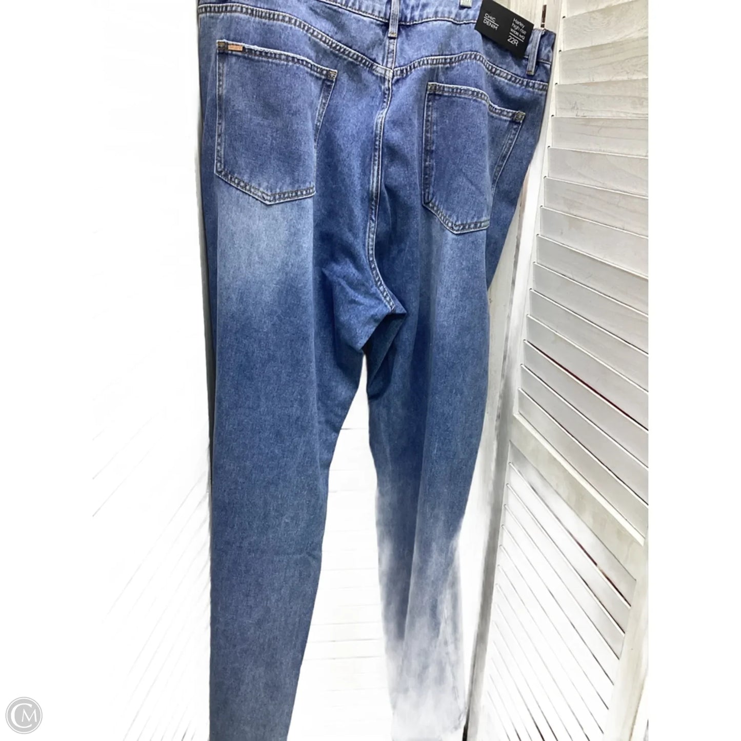 Jeans Wide Leg By Clothes Mentor In Blue Denim, Size: 22