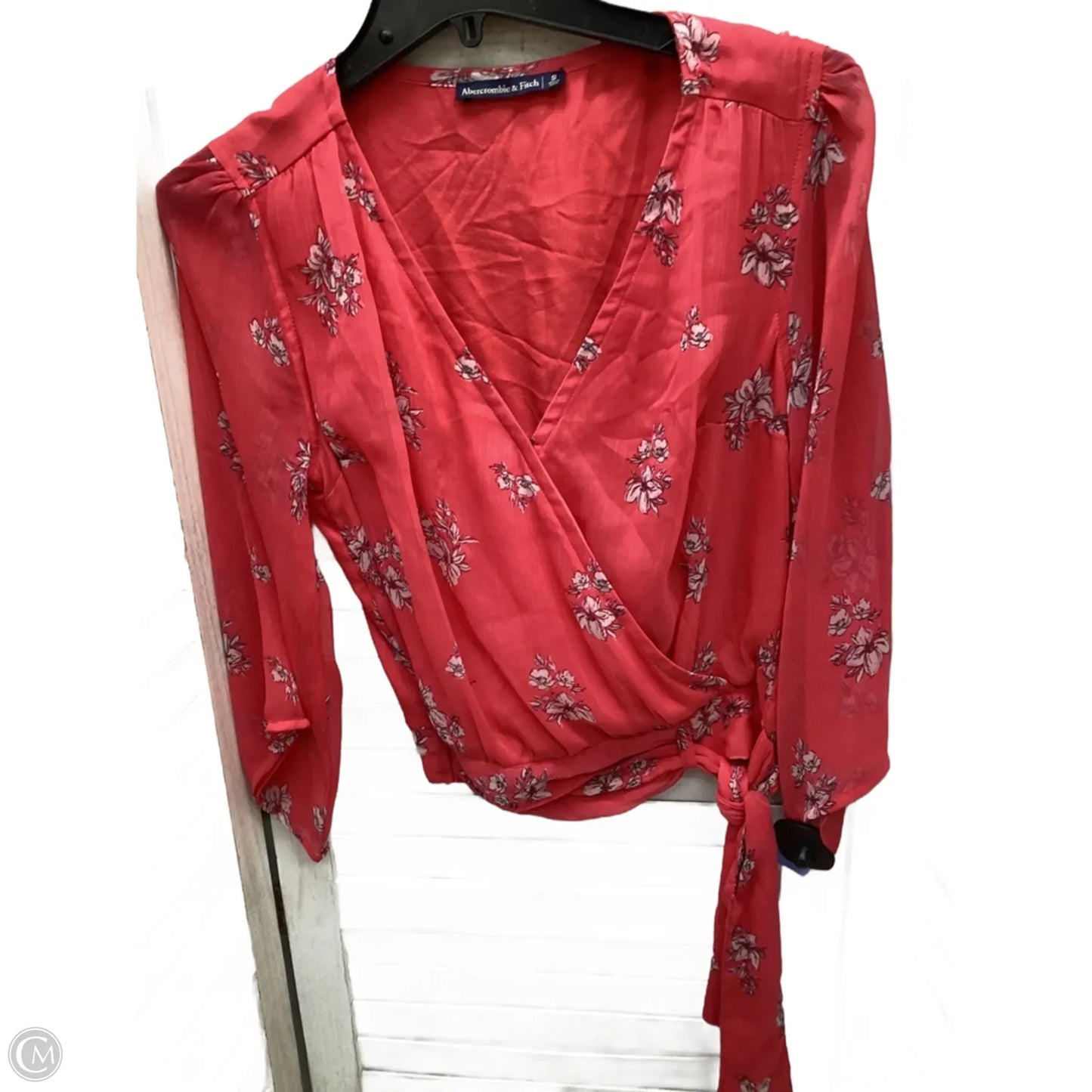 Top Long Sleeve By Abercrombie And Fitch In Floral Print, Size: S