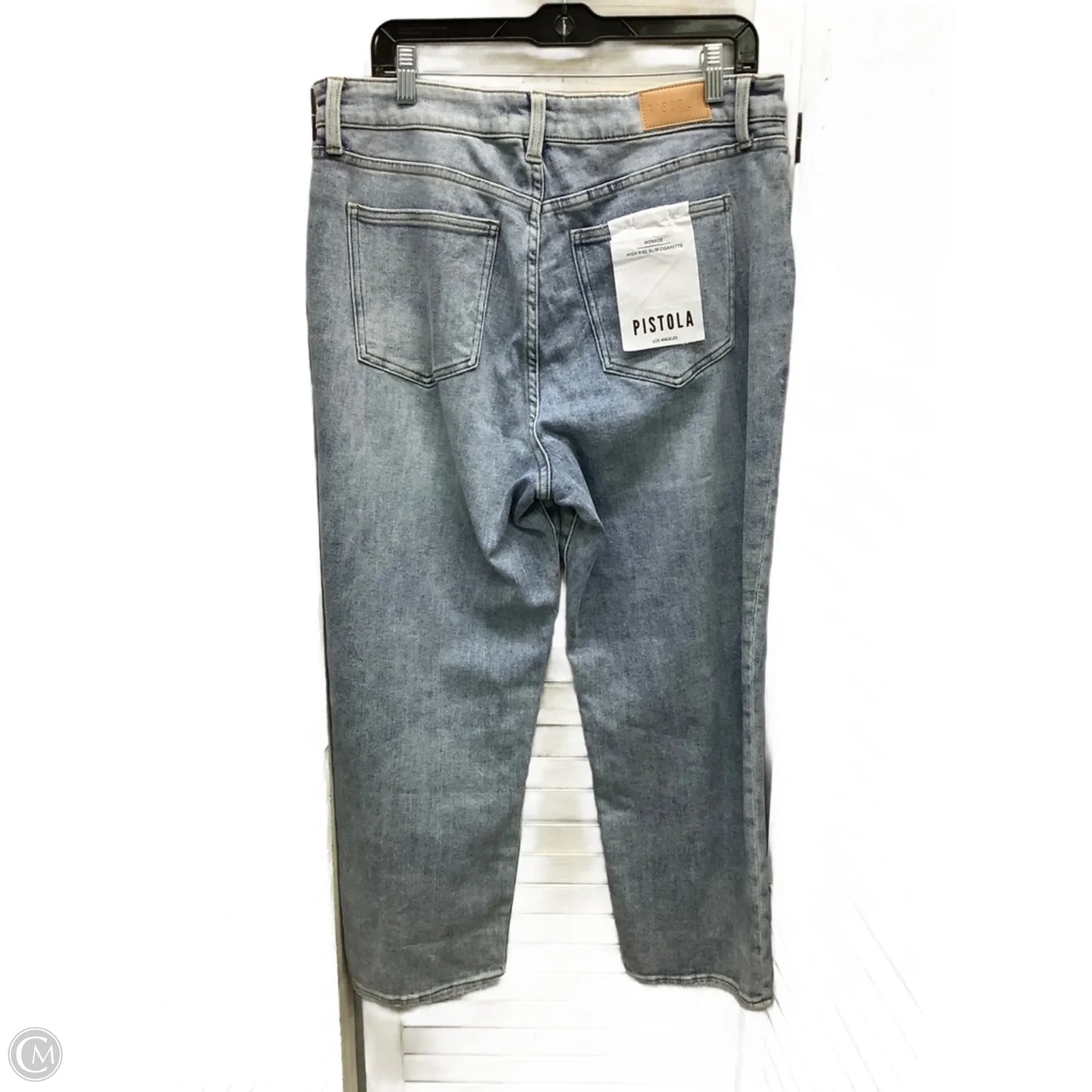 Jeans Straight By Pistola In Blue Denim, Size: 10