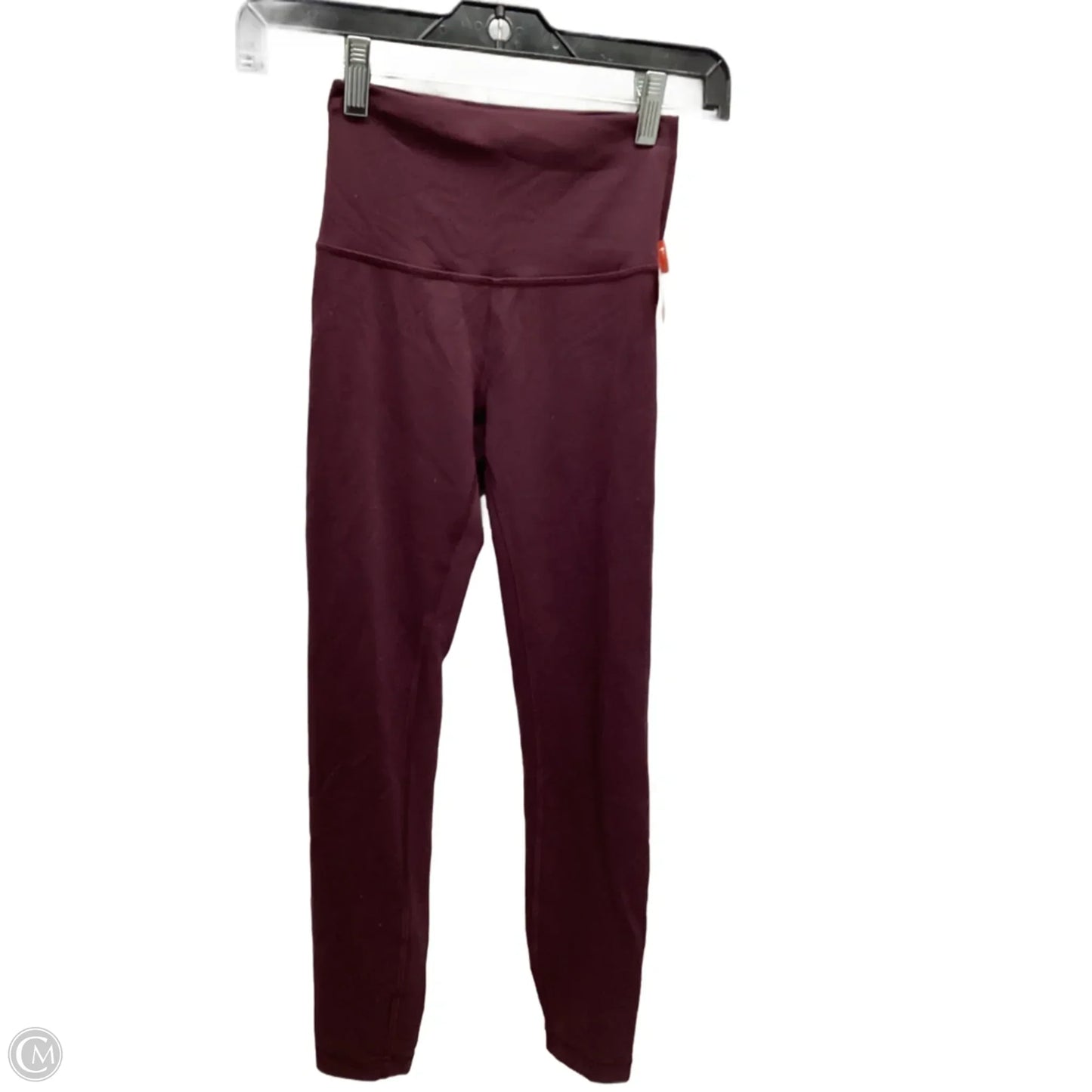 Athletic Leggings By Lululemon In Maroon, Size: 2