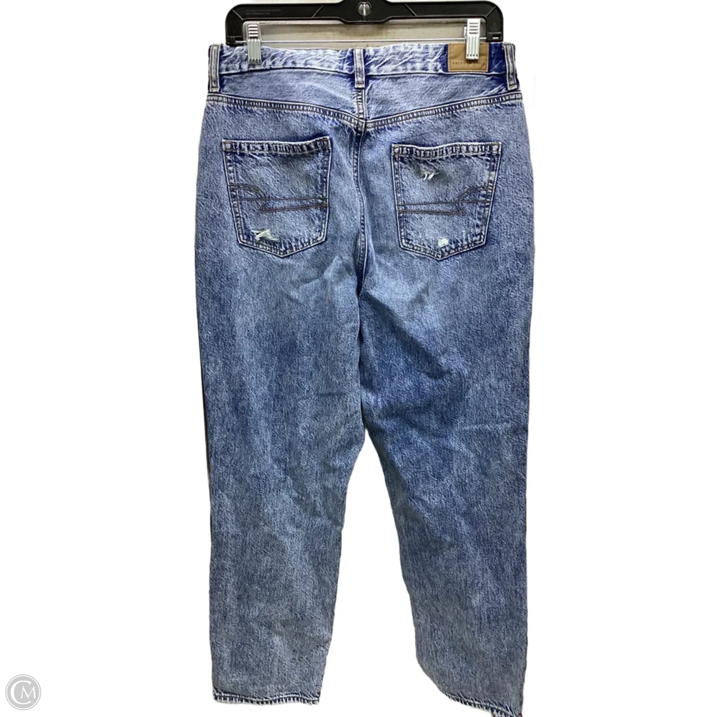 Jeans Boyfriend By American Eagle In Blue Denim, Size: 10