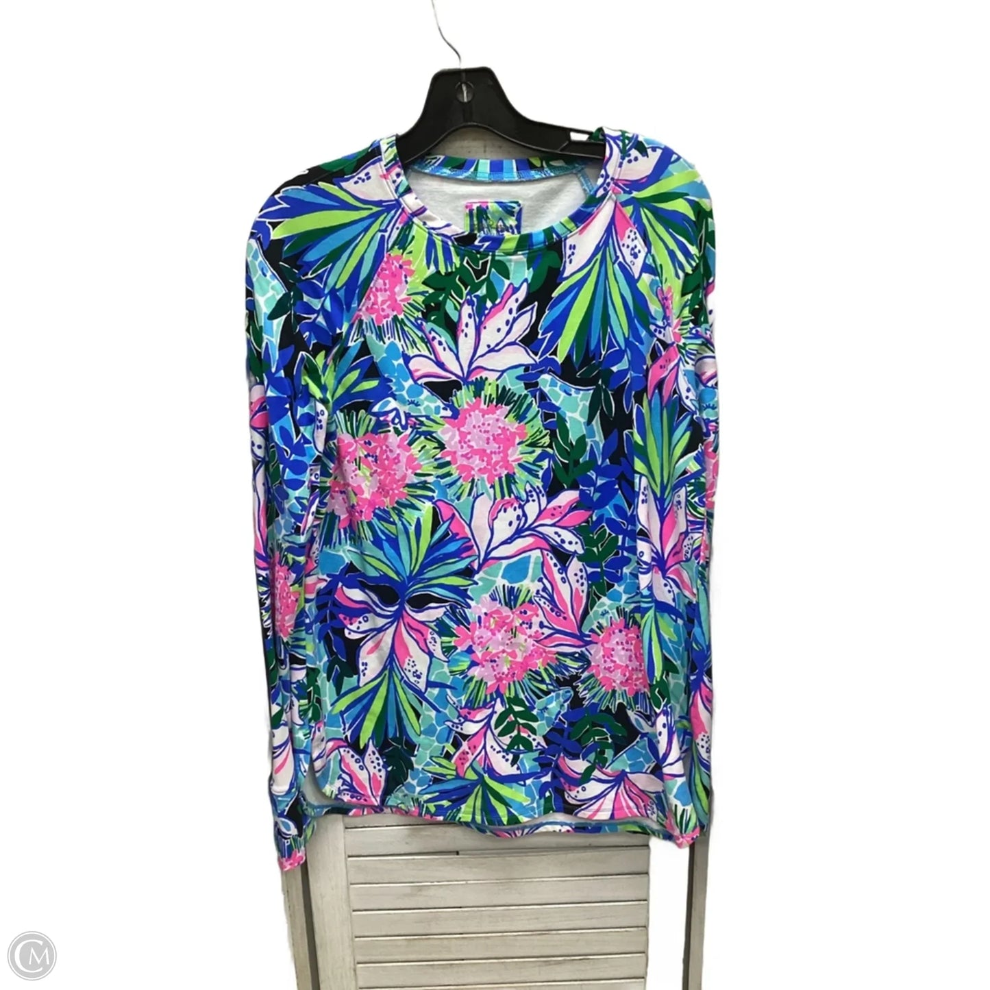 Sweatshirt Designer By Lilly Pulitzer In Floral Print, Size: L