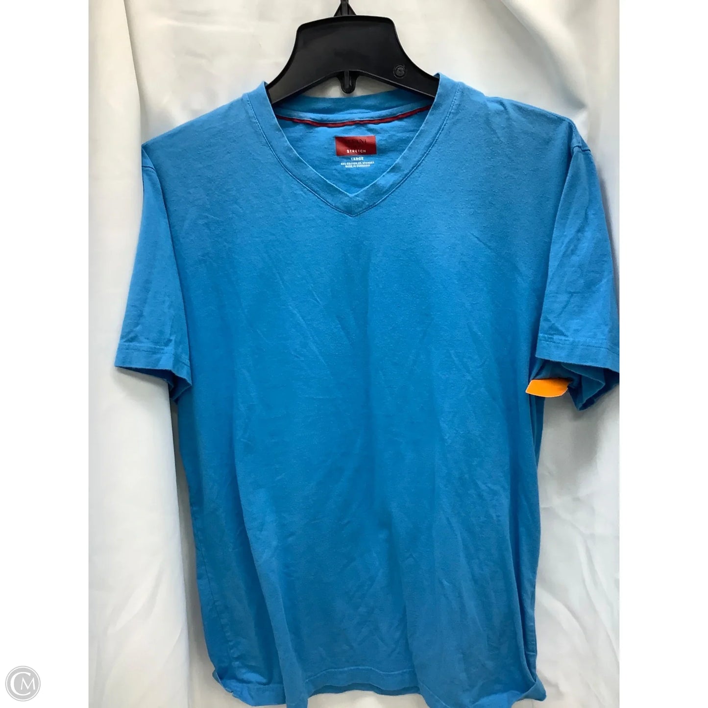 Top Short Sleeve By Alfani In Blue, Size: L