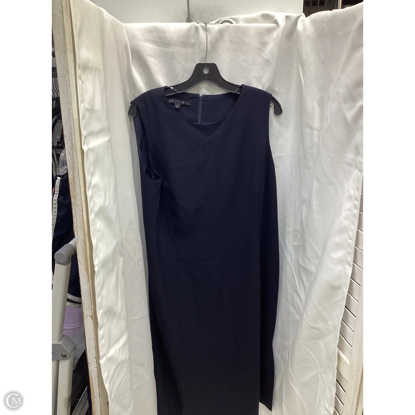 Dress Designer By Lafayette 148 In Navy, Size: 14