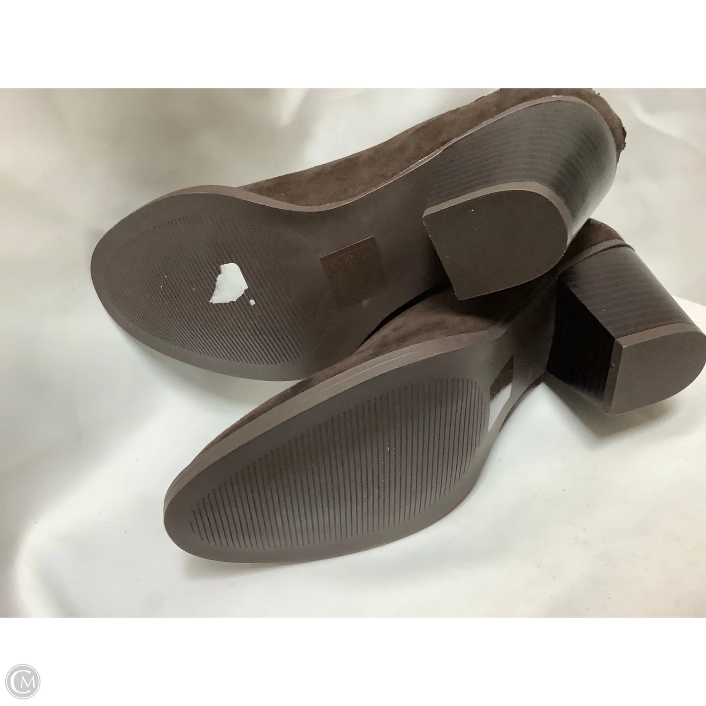 Boots Ankle Heels By Market & Spruce In Brown, Size: 7.5