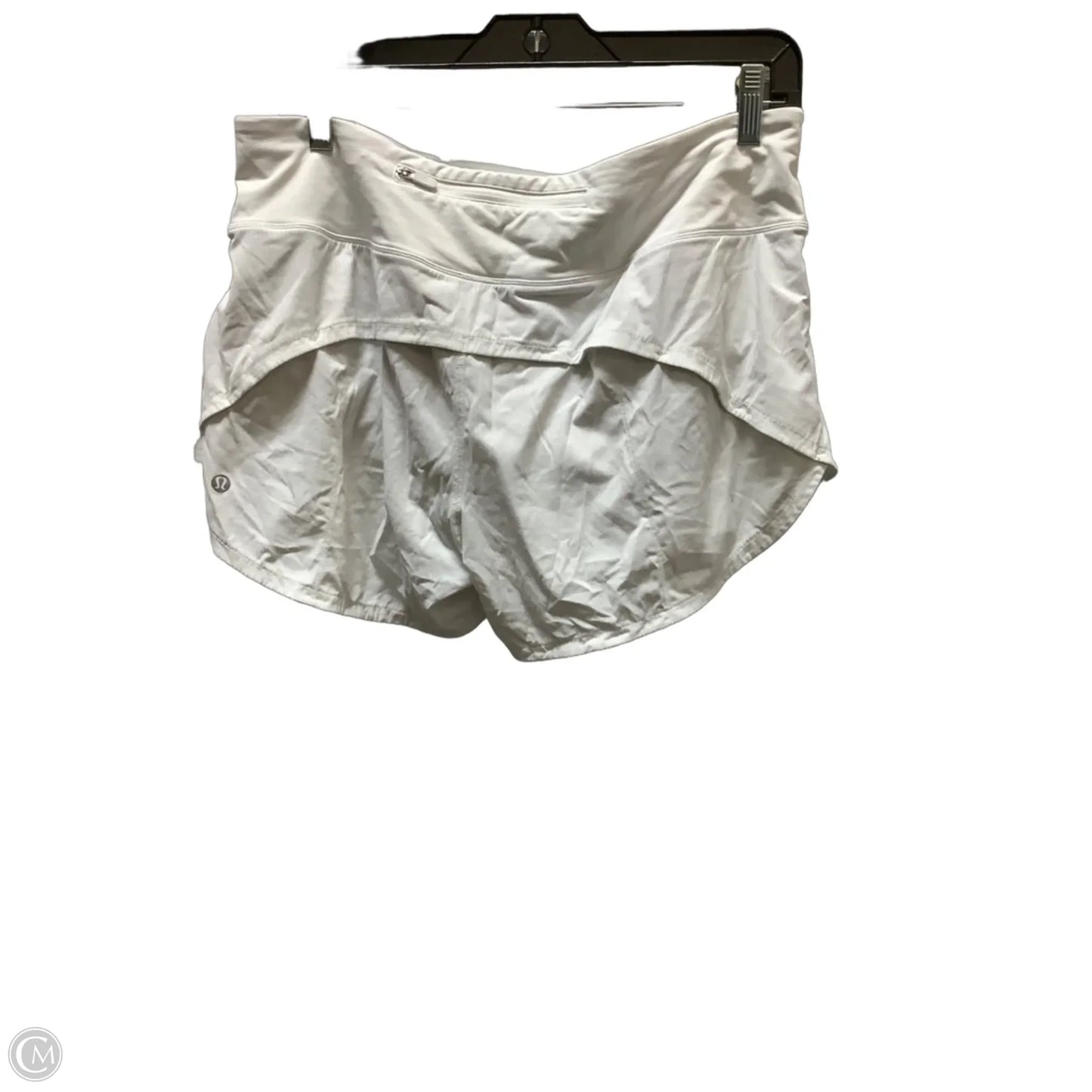 Athletic Shorts By Lululemon In White, Size: 10
