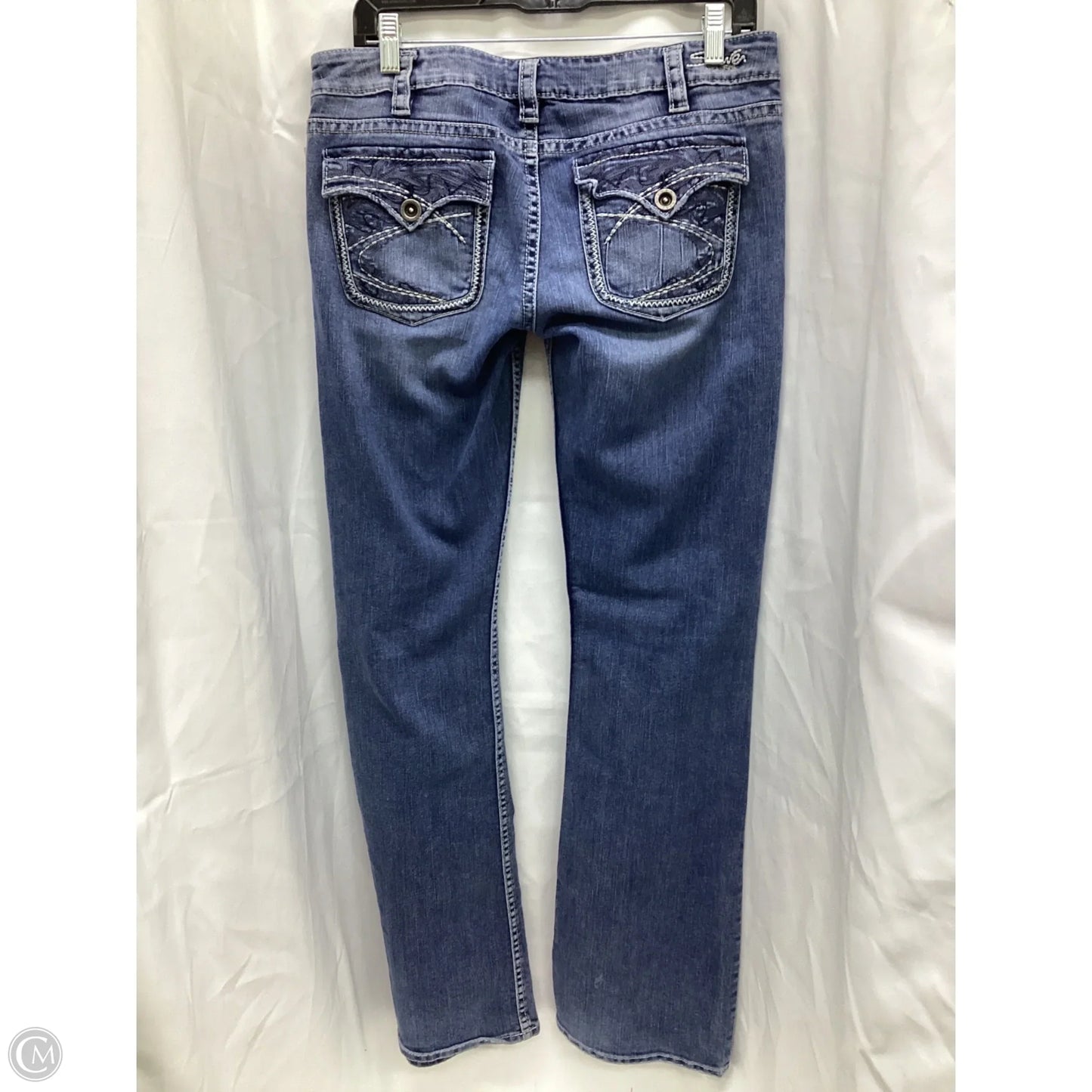 Jeans Boot Cut By Silver In Blue Denim, Size: 10