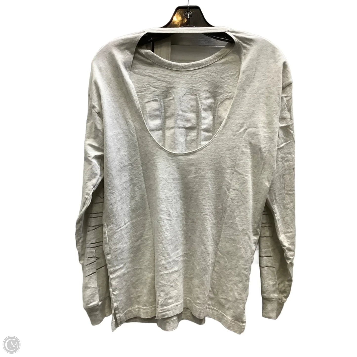 Top Long Sleeve By Pink In Grey, Size: Xs