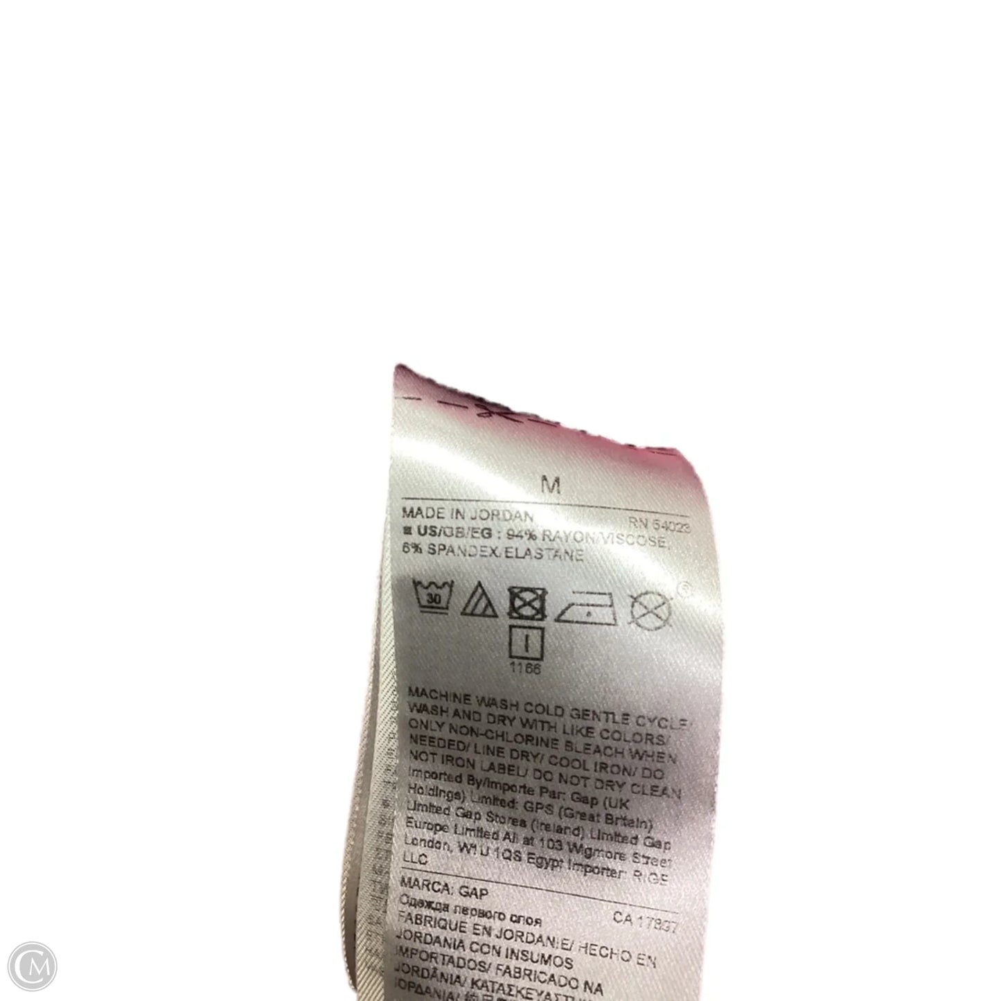 Top Long Sleeve By Gap In Pink, Size: M