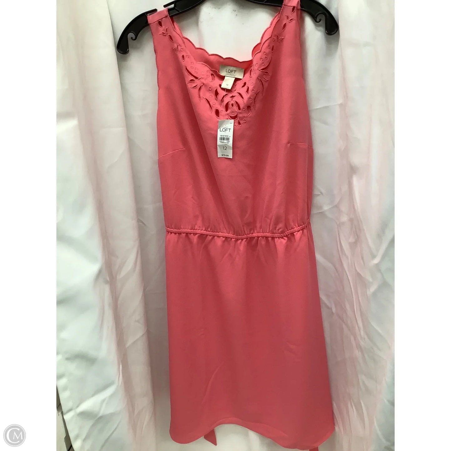 Dress Casual Midi By Loft In Pink, Size: 12