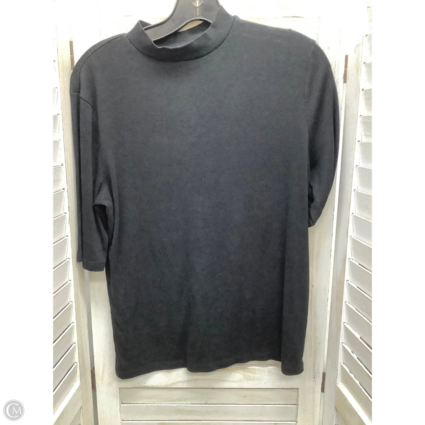 Top Short Sleeve By A New Day In Black, Size: L